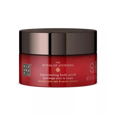 Abbildung von RITUALS Body Scrub The Ritual of Ayurveda Körperpeeling mit rosafarbenen Salz aus Punjab und Mandelöl 94% Inhaltsstoffe natürlichen Ursprungs, für Beruhigend 300 g