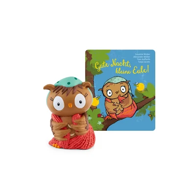 Abbildung von tonies Hörfiguren für Toniebox, Die Eule mit der Beule Gute Nacht kleine Eule, Hörbuch Liedern Kinder ab 3 Jahren, Spielzeit ca. 49 Minuten