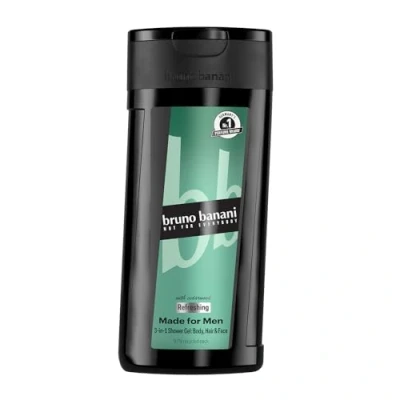 Abbildung von bruno banani Made for Men 3 in 1 Shower Gel für Männer mit erfrischend aquatischer Duftnote, 250ml