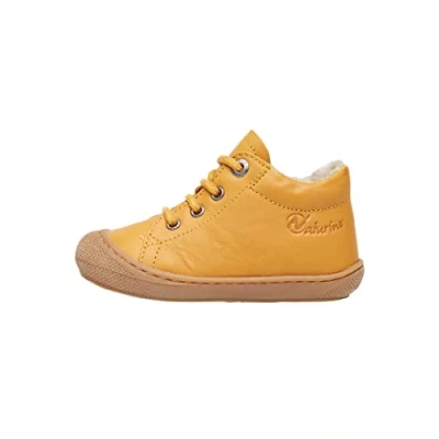 Abbildung von Naturino Cocoon Lauflernschuhe aus Leder mit Wollfutter, Kürbis 20