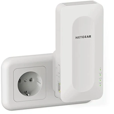 Abbildung von NETGEAR Nighthawk EAX15 Wifi 6 WLAN Mesh Repeater AX1800 (WLAN Verstärker bis zu 100 m² &amp; 20 Geräte, Dual Band Geschwindigkeit 1800 MBit/s, 100% abwärtskompatibel, Smart Roaming)