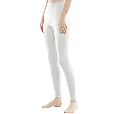 Abbildung von Libella Damen Lange Leggings bunt mit Hohe Taille Slim Fit Fitnesshose Sport aus Baumwolle 4108 Weiß M