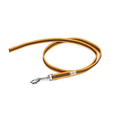 Abbildung von IDC Color &amp; Gray gumierte Leine, 14 mm x 1 m ohne Schlaufe, Orange Grau