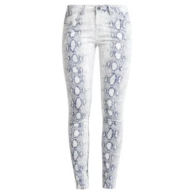 Abbildung von Urban Classics Ladies Animal Stretch Pants Jeans Skinny Fit, Damen, Größe: 26, Offwhite