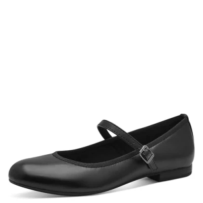 Abbildung von Marco Tozzi Riemchenballerina, Damen, Größe: 39, Black Schuhe