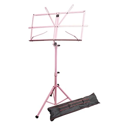 Abbildung von Windsor 050151 PK Adjustable Folding Sheet Music Stand with Carry Case Pink