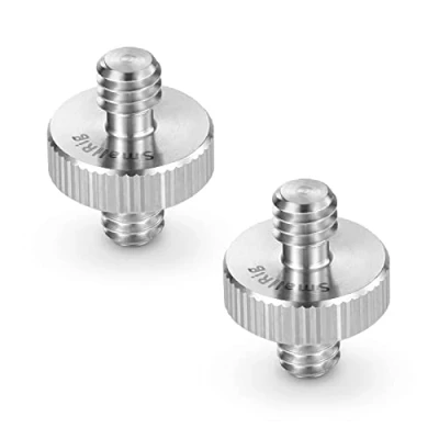Abbildung von SMALLRIG 1/4 männlich zu Gewinde Schraube Adapter zum Kamera/Stativ/Monopod/Kugelkopf/Lichtstand (2 Stück) 828