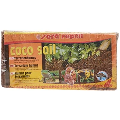 Abbildung von sera reptil coco soil Terrarienhumus aus Kokos Fasern für Feucht Terrarien, 650 g (1er Pack)