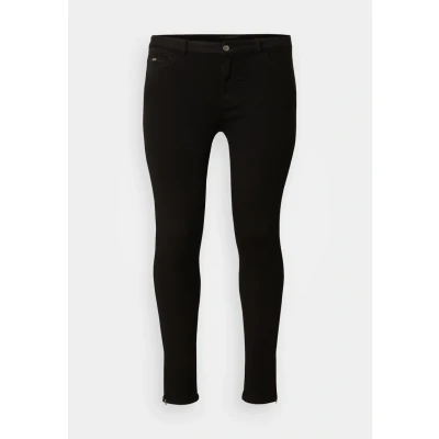 Abbildung von ONLY Carmakoma Carkarla Ankle ZIP Jeans Skinny Fit, Damen, Größe: 44, Black