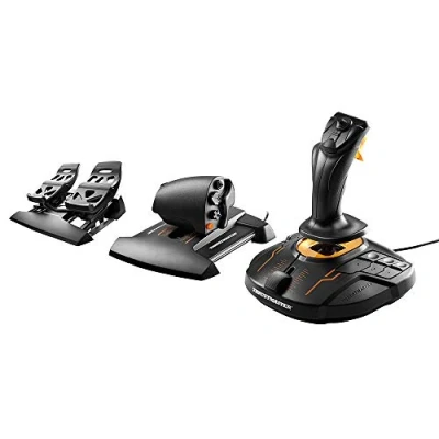 Abbildung von Thrustmaster T16000M FCS Flight Pack Joystick, Throttle und Rudder Pedals für PC
