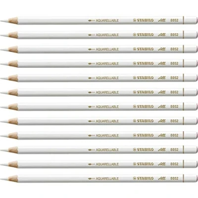Abbildung von Buntstift für fast alle Oberflächen STABILO All 12er Pack weiß