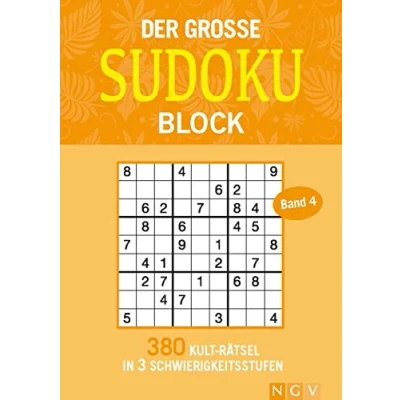 Abbildung von Der große Sudokublock Band 4: 380 Kulträtsel in 3 Schwierigkeitsstufen