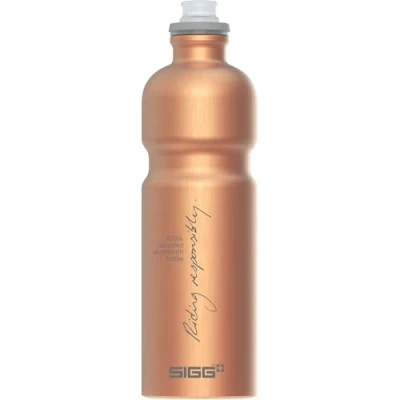 Abbildung von SIGG Move MyPlanet™ Copper Fahrradflasche (0.75 L), klimaneutrale und auslaufsichere Fahrrad Trinkflasche, federleichte Sportflasche aus Aluminium, Made in Switzerland