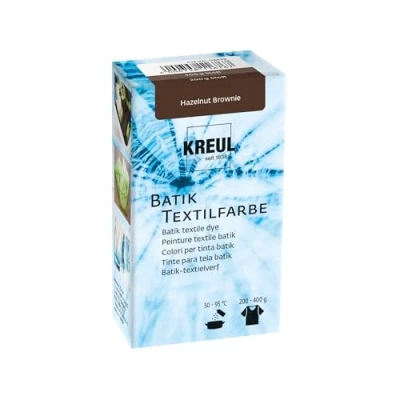 Abbildung von KREUL 98535 Batik Textilfarbe Hazelnut Brownie, 70 g, Farbpulver zum Batiken und Färben von Textilien