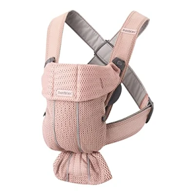 Abbildung von BabyBjörn Babytrage Mini, 3D Netzstoff, Altrosa