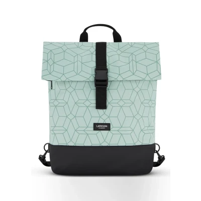 Abbildung von Larkson Fahrradtasche Tammo BIKE 2IN1 Tagesrucksack, Größe: One Size, Mint gemustert