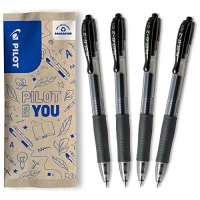 Abbildung von PILOT G2 7, Gelschreiber, 4er Set (Schwarz), 1 stück (4er Pack)