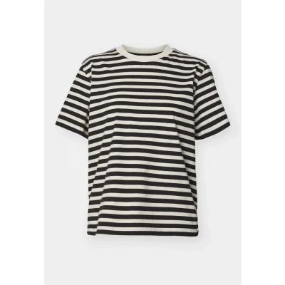 Abbildung von ONLY Onllivina TEE Tshirt print, Damen, Größe: Large, Cloud dancer/black