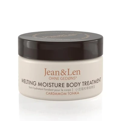 Abbildung von Jean &amp; Len Melting Moisture Body Treatment Cardamom Tonka, für ein duftendes Pflegeergebnis, normale Haut, hochwertiger Tiegel, Pflegende Butter, 50 ml