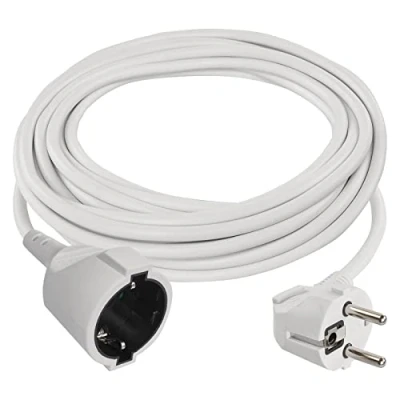Abbildung von EMOS IP20 Verlängerungskabel 7m 1 Schuko Steckdose 250 V, 16 A, 3680 W hochwertige PVC Isolierung H05VV F3G 1,5 mm2 erhöhter Berührungsschutz für Innen weiß