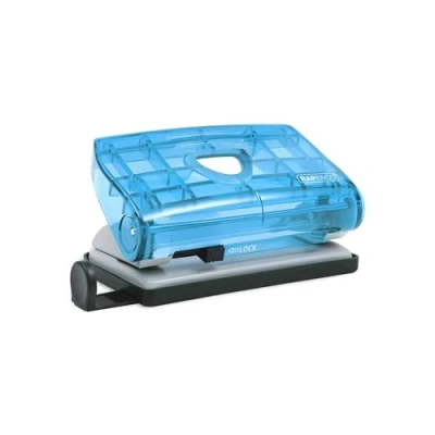 Abbildung von Rapesco BC810PBB 810 P 2 fach Locher, 12 Blatt Stanzkapazität, Transparent Blau