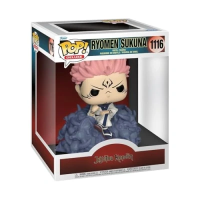 Abbildung von Funko Pop! Deluxe: Jujutsu Kaisen Sukuna Vinyl Sammelfigur Geschenkidee Offizielle Handelswaren Spielzeug Für Kinder und Erwachsene Anime Fans Modellfigur Sammler Display
