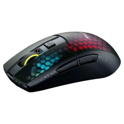 Abbildung von Roccat Burst Pro Air leichte, symmetrische, kabellose, optische RGB Gaming Maus mit Optical Owl Eye Sensor 19.000 DPI, optischen Tasten Switches, Titan Mausrad, 81 Gramm Gewicht, schwarz
