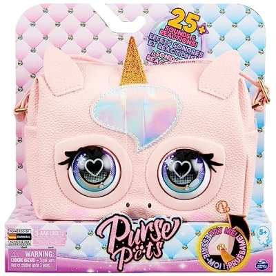 Abbildung von Purse Pets Glamicorn Einhorn Tasche Wird mit interaktiven Funktionen, Augenblinzeln und Musik lebendig, ab 5 Jahren, Rosa