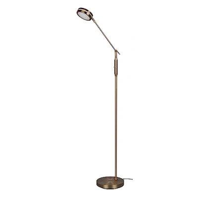 Abbildung von LED Stehlampe Franklin, Sensordimmer, altmessing