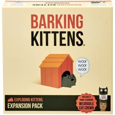 Abbildung von Exploding Kittens Barking Expansion Pack by Card Games for Adults Teens &amp; Kids Fun Family A Russian Roulette Game