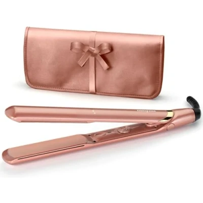 Abbildung von BaByliss Rose Gold Glätteisen, Keramikbeschichtung, 15 Sek. Aufheizzeit, Inkl. Hitzschutztasche