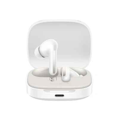 Abbildung von Xiaomi Redmi Buds 6 White 42h Akkulaufzeit, Hi Fi Klang mit Dual Treibern, 49dB ANC, 4 EQ Modi, AI Rauschunterdrückung, Schnellladen, Bluetooth 5.4, Google Fast Pair Unterstützung