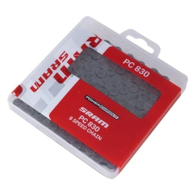 Abbildung von SRAM Unisex Erwachsene Strebenschutz Führung Kette PC 830 Hebelschellen Kit, grau, 8 Fach, 114 Glieder