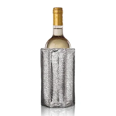 Abbildung von Vacu Vin Flexibler Weinkühler Wiederverwendbar Silber Manschette für Flaschen Schnelle Kühlung Standardgrößen