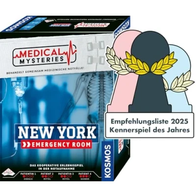 Abbildung von KOSMOS 684402 Medical Mysteries New York, kooperatives Rollenspiel mit medizinischem Setting, Crime Files, Brettspiel ab 16 Jahre