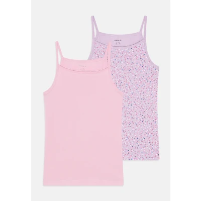 Abbildung von Name it Nkfstrap DOT 2 PACK Unterhemd/shirt für Kinder, Größe: 122/128, Pastel lilac