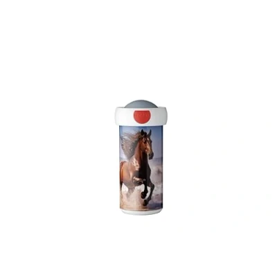 Abbildung von Mepal Verschlussbecher Campus Trinkbecher Auslaufsicherer Wasserflasche für Kinder Wiederverwendbarer Becher BPA frei &amp; Spülmaschinenfest 300 ml Wild Horse