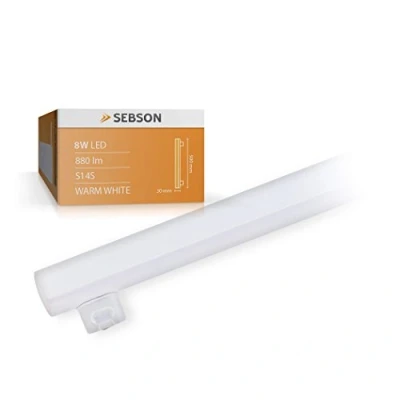 Abbildung von SEBSON LED Lampe S14S 50cm, 8w, ersetzt 60W Glühlampe, 880lm, warmweiß, Linienlampe 150