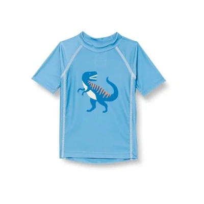 Abbildung von Playshoes UV Schutz Bade Shirt Unisex Kinder Schwimmshirt Badebekleidung, Dino blau, 122/128
