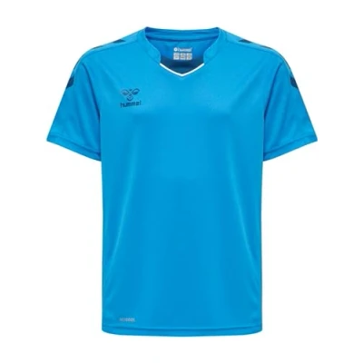 Abbildung von hummel Uni_Kids Hmlcore Xk Poly Jersey S/S Kids T Shirt, Blue Danube, 116 EU