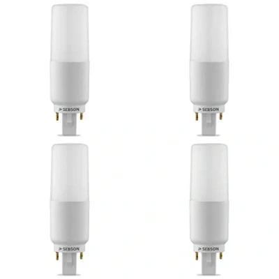 Abbildung von SEBSON LED Lampe G24 neutralweiß 7W, ersetzt 50W Glühlampe, 660 Lumen, G24d Unsiversal Sockel (G24d 1, 2, 3), Leuchtmittel 220, 4er Pack