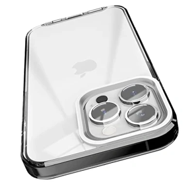 Abbildung von elago Hybrid Clear Case Kompatibel mit iPhone 13 Pro Hülle (6,1&quot;), PC + TPU Technologie, Kristallklar, Stoßfester Bumper Schutzhülle, Ganzkörperschutz Handyhülle (Schwarz)
