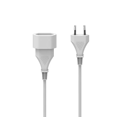 Abbildung von Hama Verlängerungskabel 3m Euro Stecker (Verlängerung Stromkabel Kabel für innen) weiß