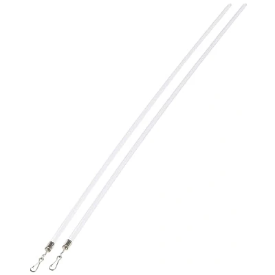 Abbildung von GARDINIA Schleuderstäbe für Gardinen und Vorhänge, Zum Auf Zuziehen, Schleuderstab Set, 100 cm, Kunststoff, Transparent, 2 Stück