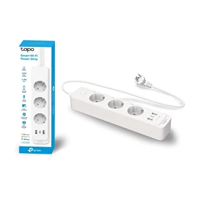 Abbildung von Tapo P300 steckdosenleiste mit 2 USB Anschlüsse &amp; 1 Type C Anschlüsse,Mehrfachsteckdose Sicherheitsgarantie,funktioniert Alexa,Google Home,HomeKit Sprachsteuerung,Fernzugriff,1.5M,Weiss