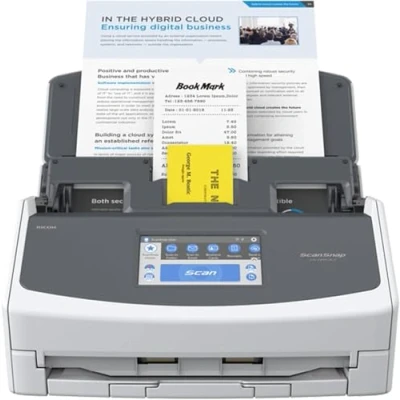 Abbildung von iX1600 ScanSnap Scanner (White) A4, A5, A6, B5, B6, Visitenkarte, Postkarte, Letter, Legal und Benutzerdefiniert, Duplex, Wi Fi, USB3.2, (40 Seiten/80 Bilder/Min) mit ADF, White, 40 ppm