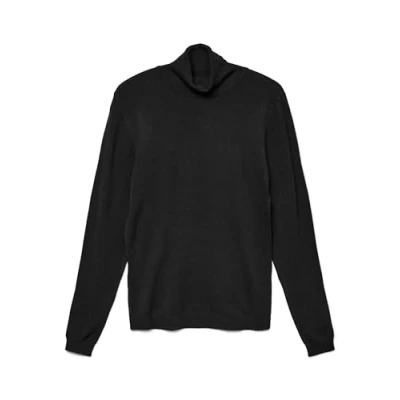 Abbildung von Vero Moda Vmglory Rollneck Strickpullover, Damen, Größe: Small, Black