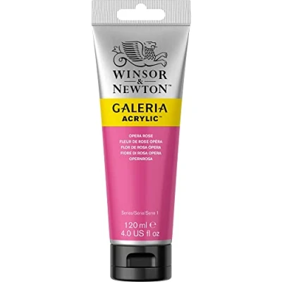 Abbildung von Winsor &amp; Newton 2131448 Galeria Acrylfarbe, hohe Pigmentierung, lichtecht, buttrige Konsistenz, 120 ml Tube Opernrosa