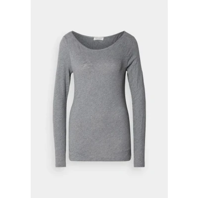 Abbildung von Marc O&#039;Polo LONG Sleeve BOAT NECK Langarmshirt, Damen, Größe: Medium, Grey granite melange