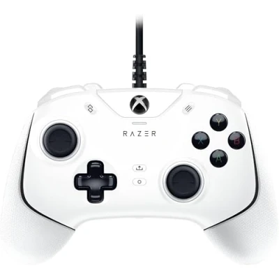 Abbildung von Razer Wolverine V2 (Mercury) Kabelgebundener Gaming Controller für Xbox Series XS + One PC (2 frei belegbare Multifunktionstasten, Aktionstasten, Steuerkreuz, Hair Trigger Modus) Weiß